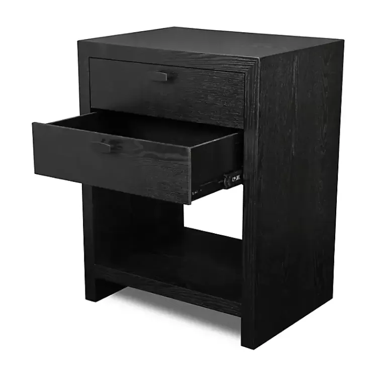 black_vivara_drawer_nightstand_6.webp Vivara 2-Drawer Nightstand>Kirklands Home Cheap