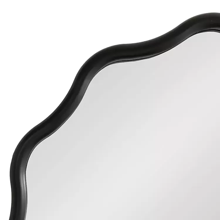 black_wavy_scallop_round_wall_mirror_2.webp Wavy Scallop Round Wall Mirror>Kirklands Home Outlet