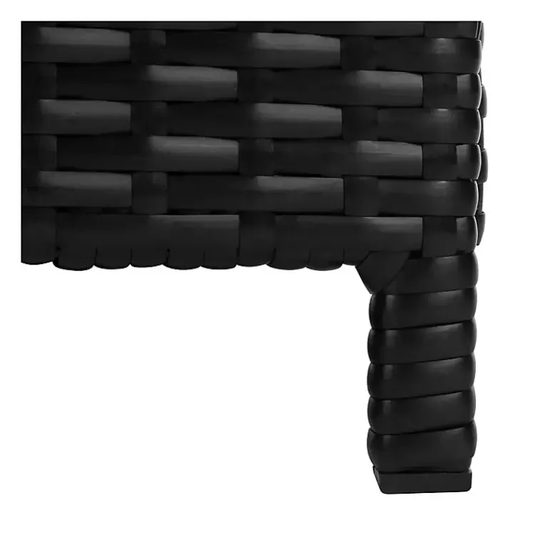 black_wicker_outdoor_daybed_8.webp Black Wicker Outdoor Daybed>Kirklands Home Outlet