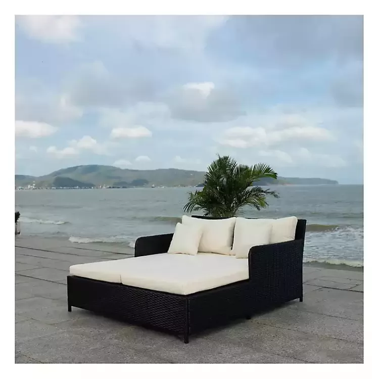 black_wicker_outdoor_daybed_9.webp Black Wicker Outdoor Daybed>Kirklands Home Outlet
