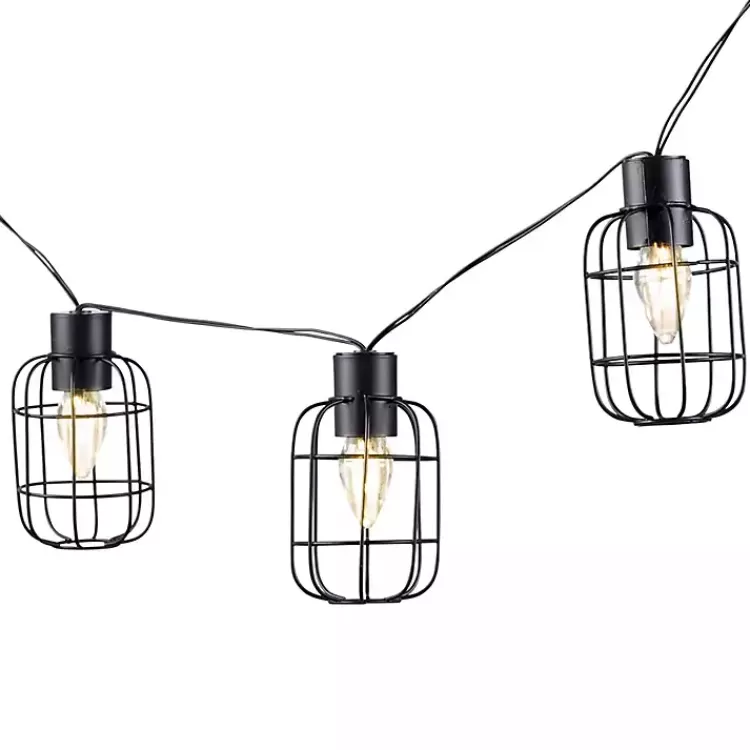 Wire Round Cage Solar Outdoor String Lights>Kirklands Home Flash Sale