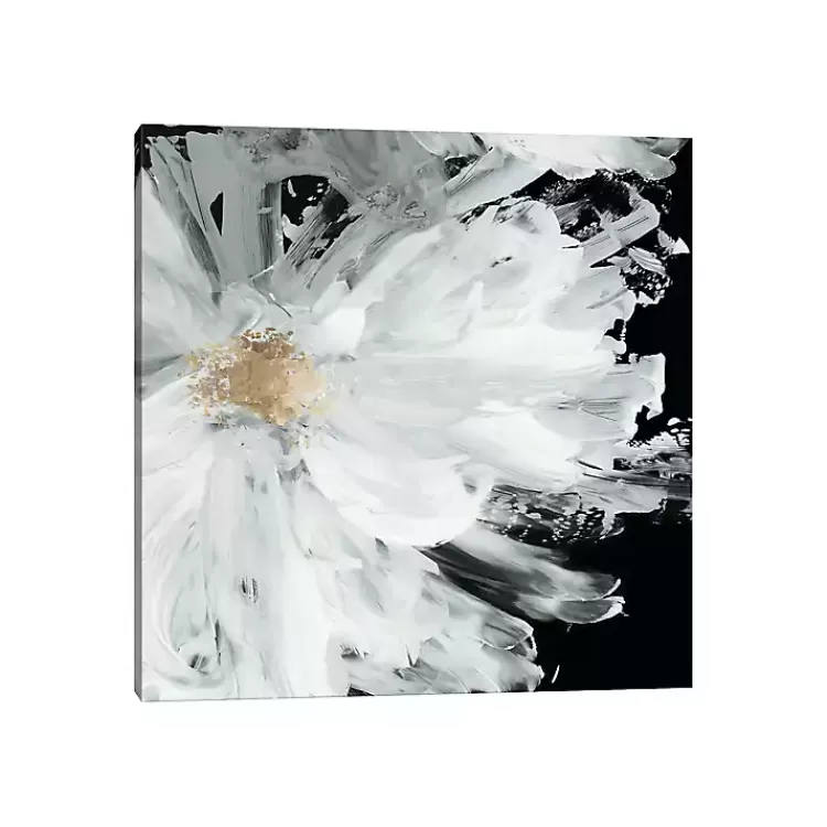 Black Wispy Peony Canvas Art Print>Kirklands Home New