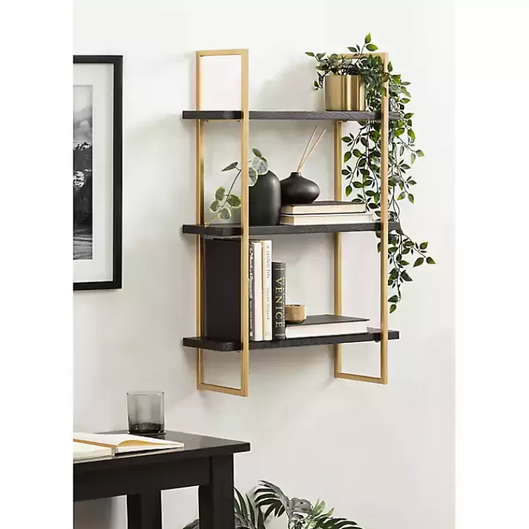 black_wood_and_gold_metal_leigh_wall_shelf_6.webp Black Wood and Gold Metal Leigh Wall Shelf>Kirklands Home Sale