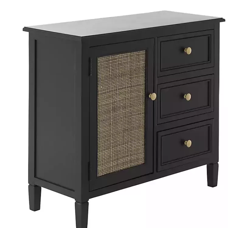 black_wood_and_natural_rattan_cabinet_2.webp Wood and Natural Rattan Cabinet>Kirklands Home Best Sale