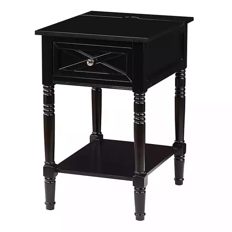 Wood Charging Traditional Accent Table>Kirklands Home Hot