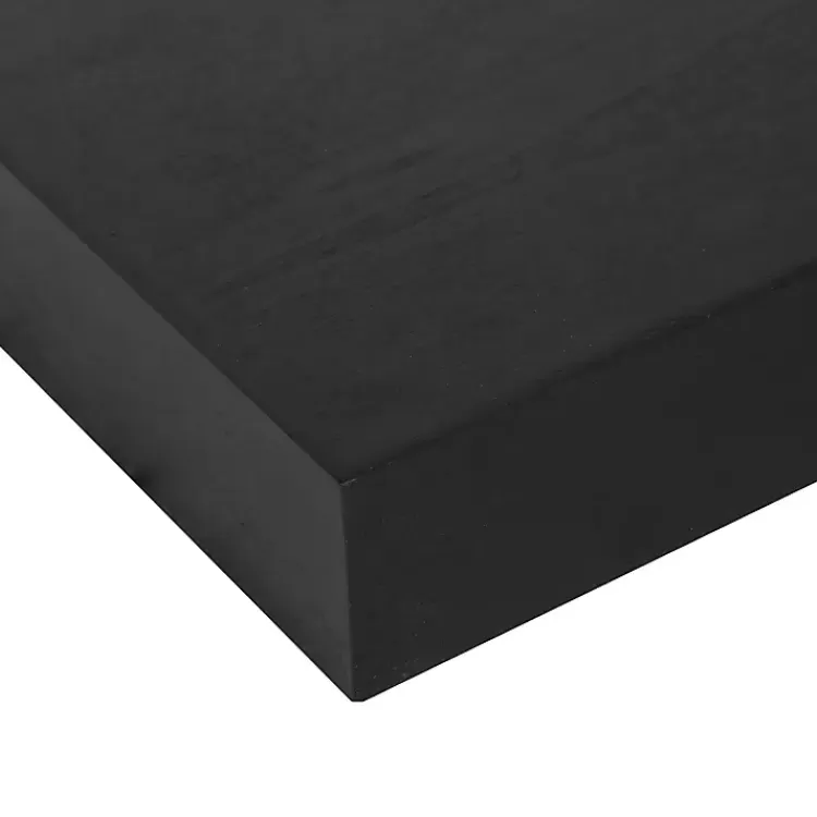 black_wood_pc_floating_shelves__in_6.webp Black Wood 2-pc. Floating Shelves, 18 in.>Kirklands Home Cheap