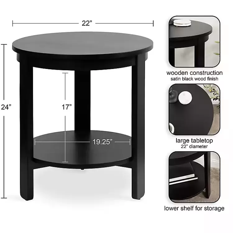 Wood Round Ford Accent Table>Kirklands Home Hot