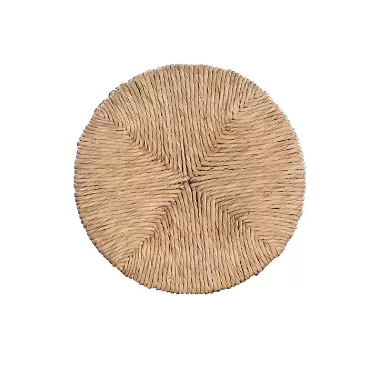 black_wood_seagrass_seat_swivel_counter_stool_3.webp Black Wood Seagrass Seat Swivel Counter Stool>Kirklands Home Fashion