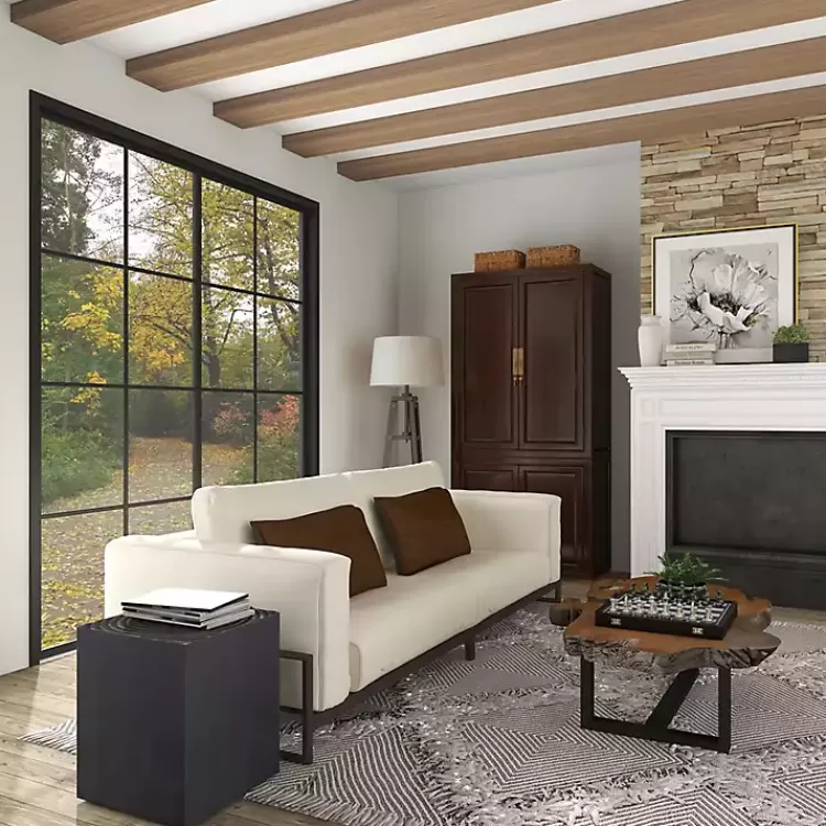 black_wood_square_accent_table_4.webp Wood Square Accent Table>Kirklands Home Fashion