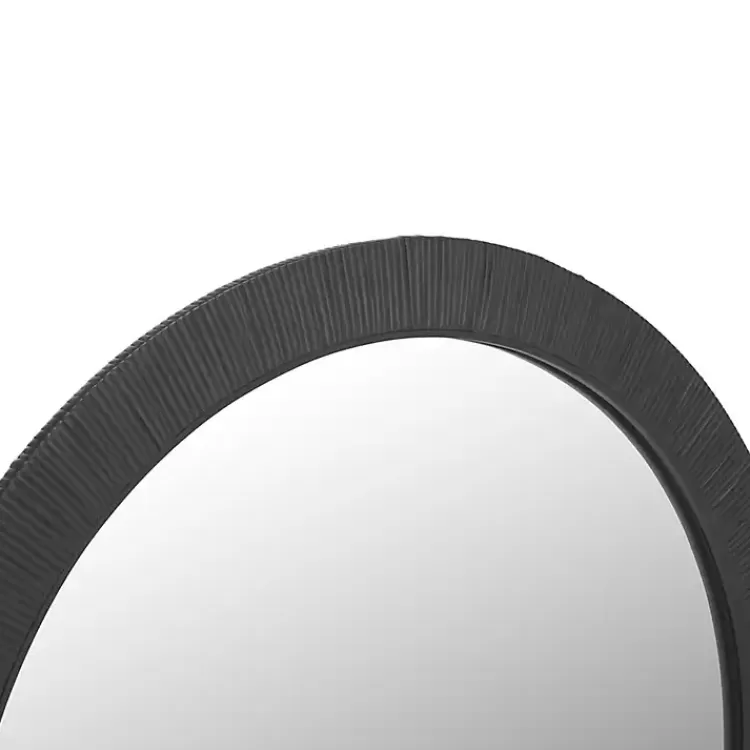 black_wood_wrapped_nellie_wall_mirror_2.webp Black Wood Wrapped Nellie Wall Mirror>Kirklands Home Store