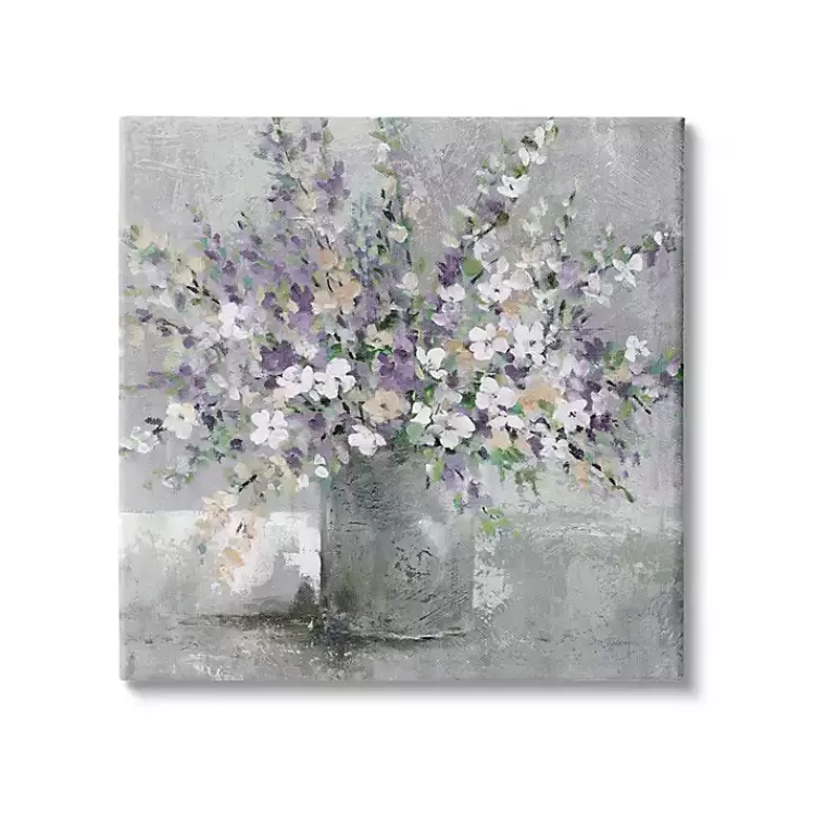 Blossoming Aster Bouquet Canvas Print, 30x30 in.>Kirklands Home Flash Sale