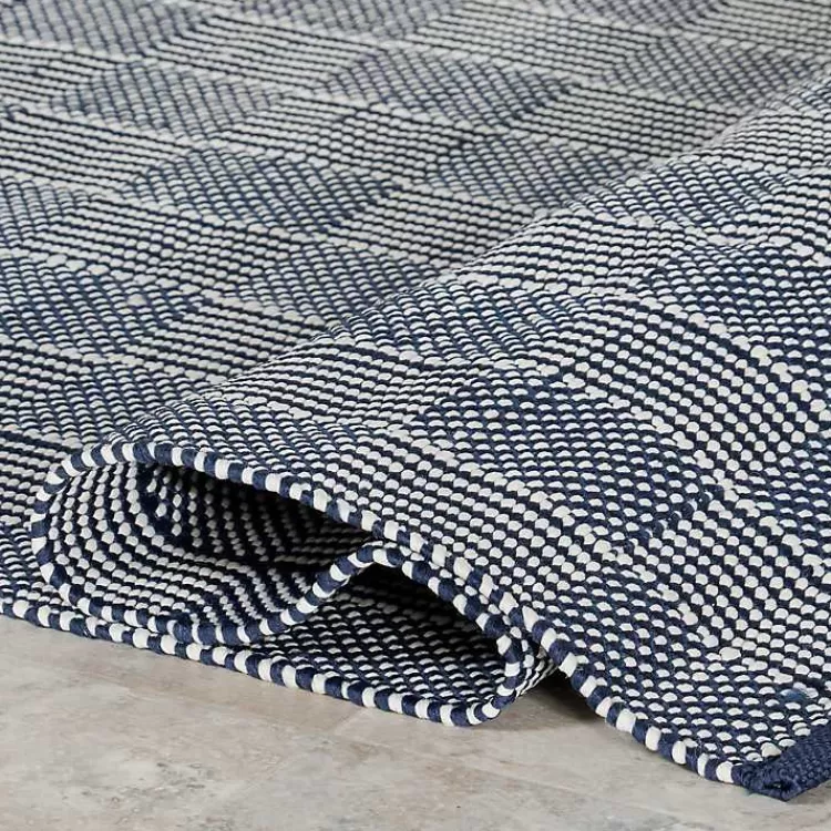 blue__ivory_checkered_indooroutdoor_runner_x_3.webp Blue & Ivory Checkered Indoor/Outdoor Runner, 3x8>Kirklands Home New