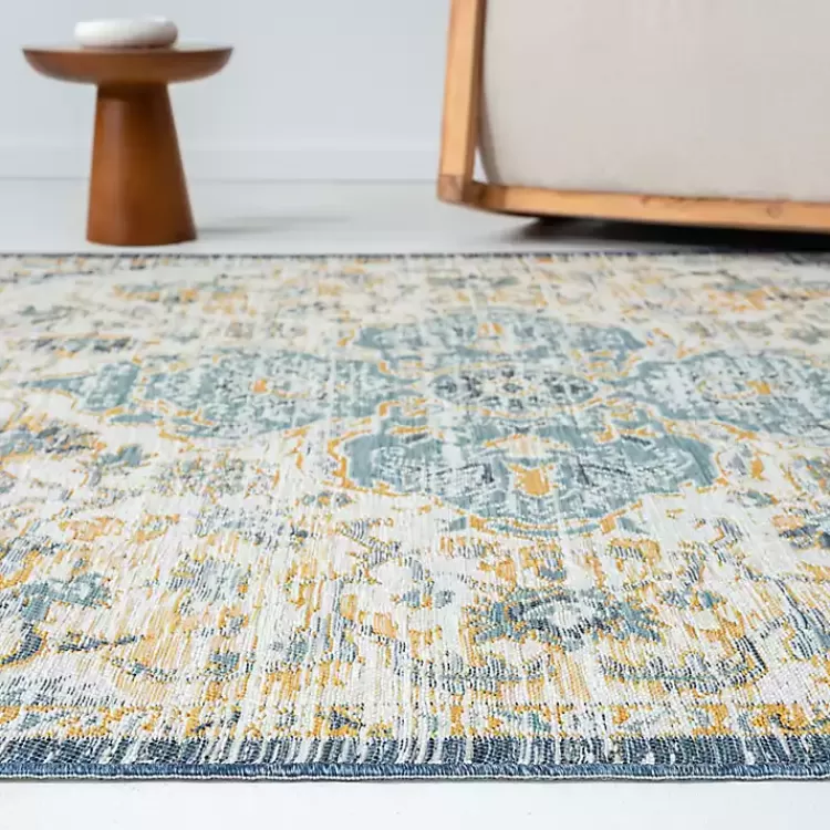 blue__orange_medallion_reversible_area_rug_x_5-1.webp Blue & Orange Medallion Reversible Area Rug, 5x7>Kirklands Home Sale