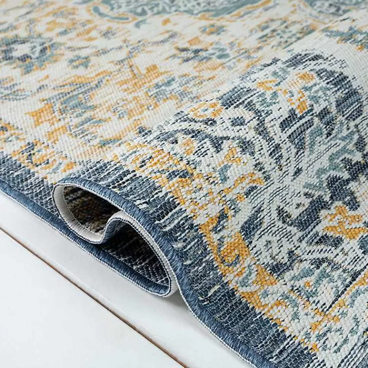 blue__orange_medallion_reversible_area_rug_x_6-1.webp Blue & Orange Medallion Reversible Area Rug, 5x7>Kirklands Home Sale
