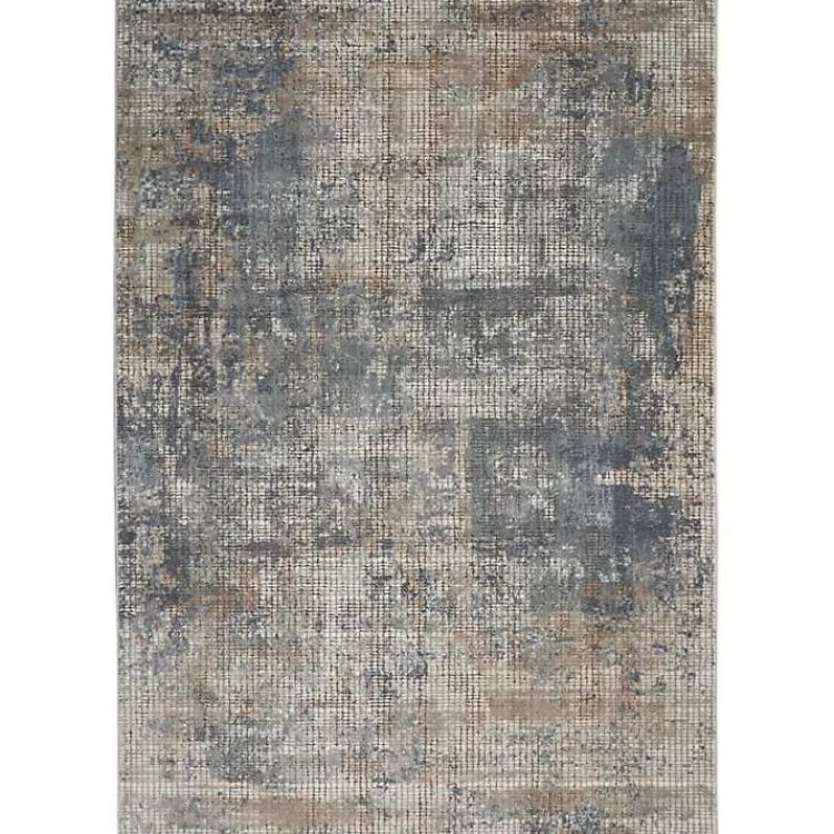 Blue and Beige Tally Textured Area Rug, 3x5>Kirklands Home Best Sale