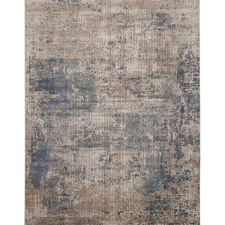 Blue and Beige Tally Textured Area Rug, 7x9>Kirklands Home Cheap