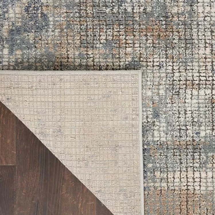 Blue and Beige Tally Textured Area Rug, 5x7>Kirklands Home Sale