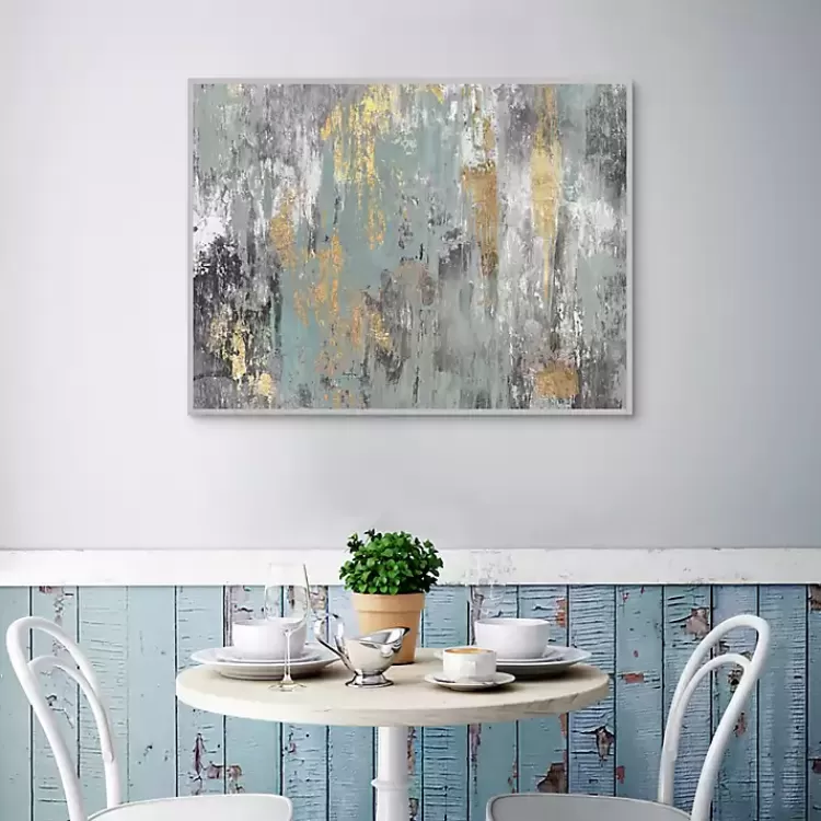 blue_and_gold_ikat_framed_canvas_art_print_3.webp Blue and Gold Ikat Framed Canvas Art Print>Kirklands Home Sale