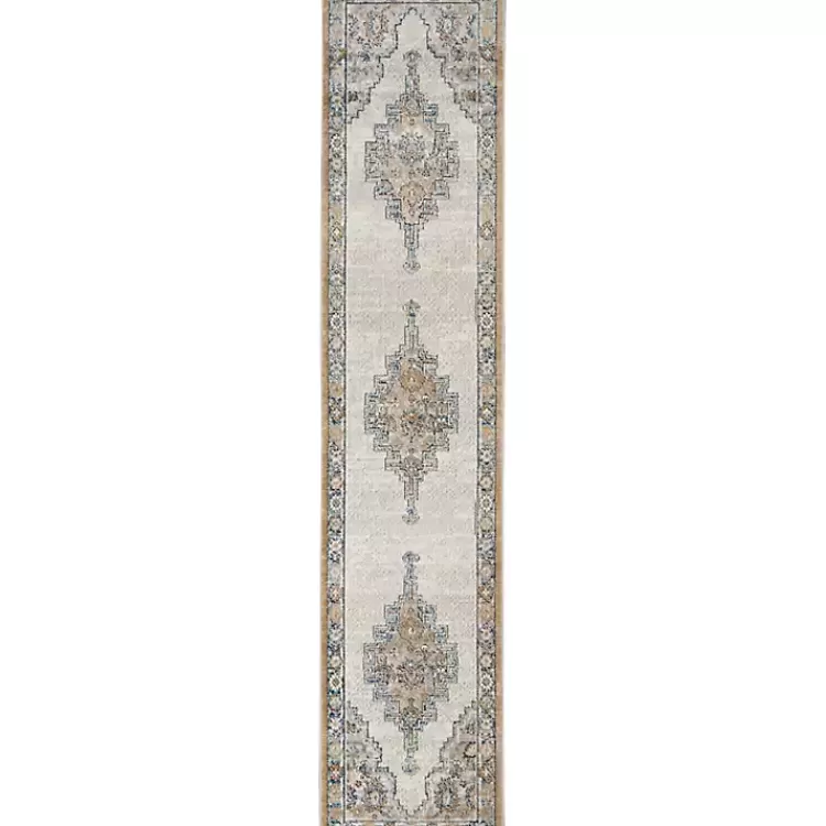Blue and Gray Bordered Trina Runner>Kirklands Home Shop
