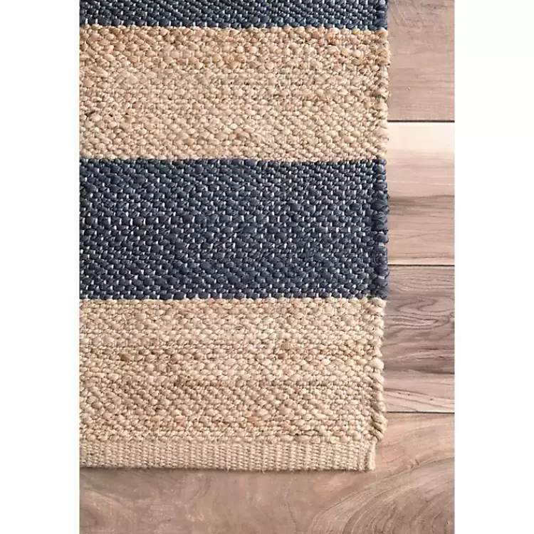 blue_and_natural_stripe_area_rug_x_3.webp Blue and Natural Stripe Area Rug, 5x8>Kirklands Home New