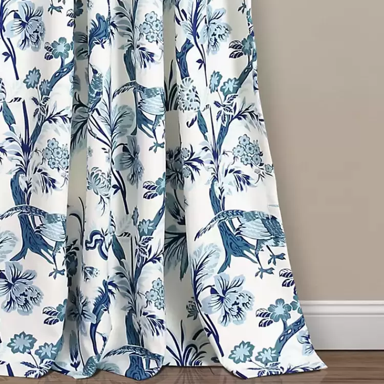 blue_and_white_dolores_curtain_panel_set__in_2.webp Blue and White Dolores Curtain Panel Set, 95 in.>Kirklands Home Cheap