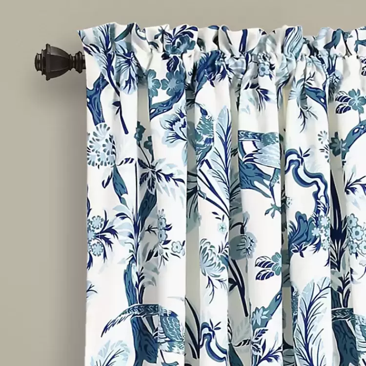blue_and_white_dolores_curtain_panel_set__in_4.webp Blue and White Dolores Curtain Panel Set, 95 in.>Kirklands Home Cheap
