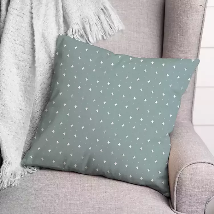 Blue and White French Country Outdoor Throw Pillow>Kirklands Home Online