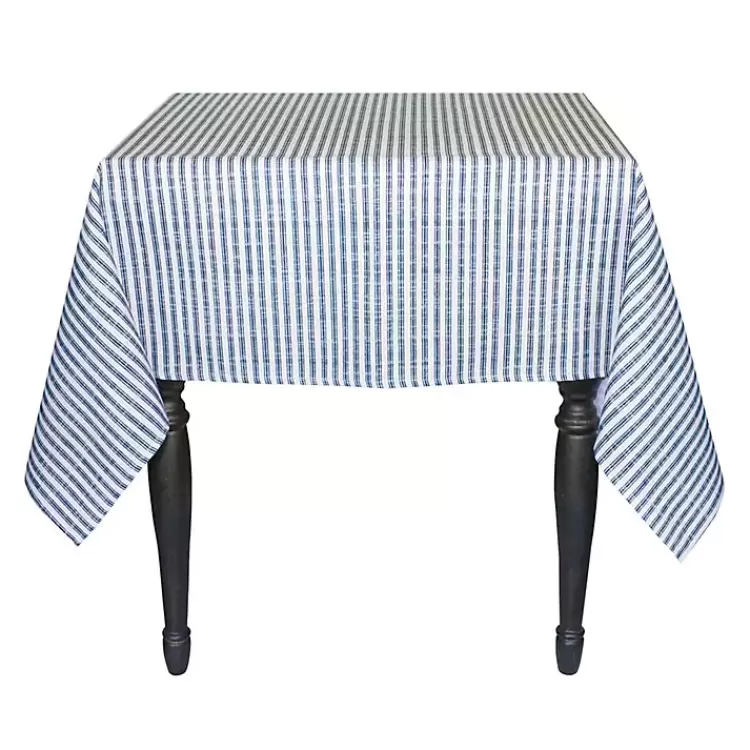 Blue and White Striped Tablecloth>Kirklands Home Clearance