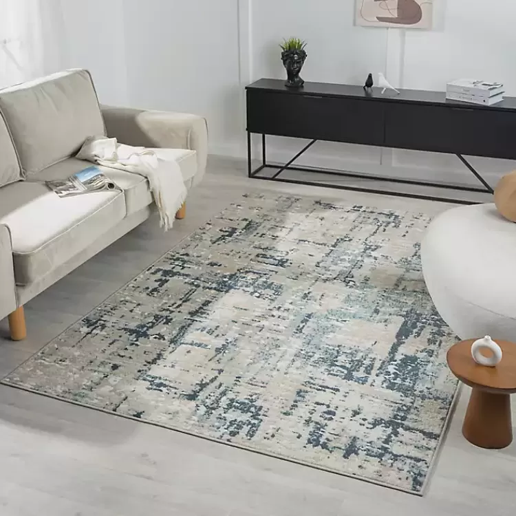 Blue Avalon Abstract Pattern Area Rug, 4x6>Kirklands Home Hot