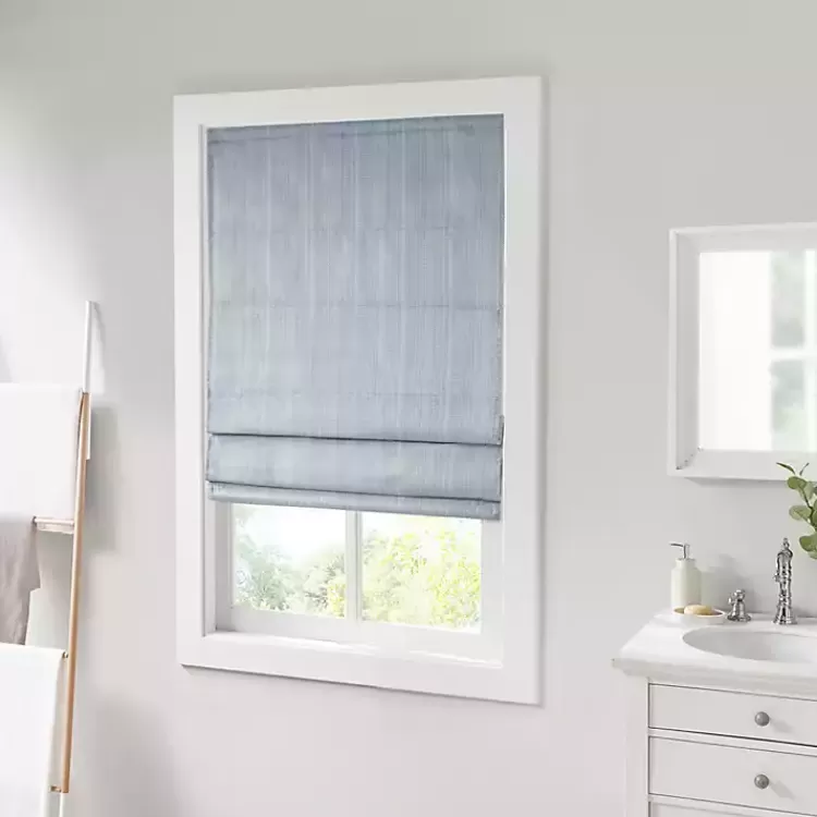 blue_basketweave_cordless_roman_shade__in_2.webp Basketweave Cordless Roman Shade, 31 in.>Kirklands Home Fashion