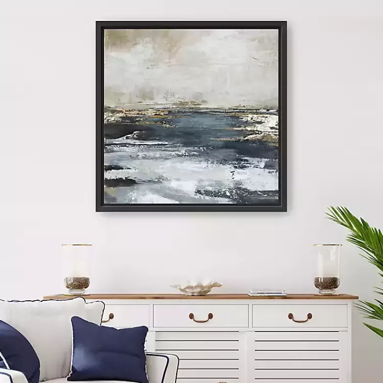 Blue Bay Framed Canvas Art Print, 30x30 in.>Kirklands Home Sale