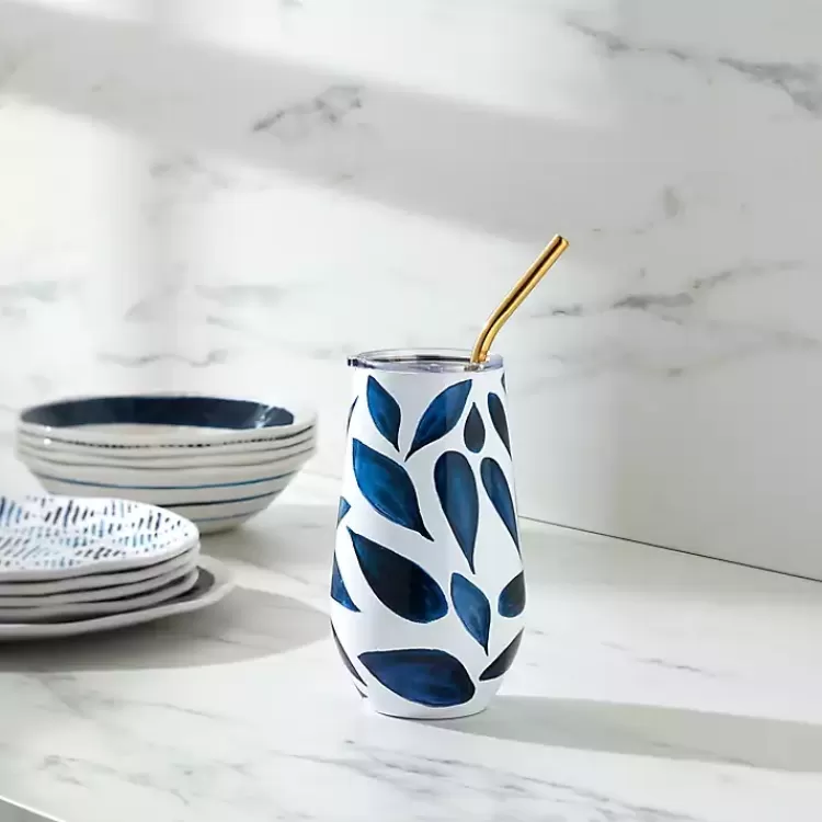 blue_bay_leaf_insulated_wine_tumbler_4.webp Bay Leaf Insulated Wine Tumbler>Kirklands Home Shop