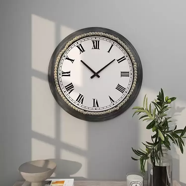 blue_beaded_roman_numeral_clock_7.webp Blue Beaded Roman Numeral Clock>Kirklands Home Best