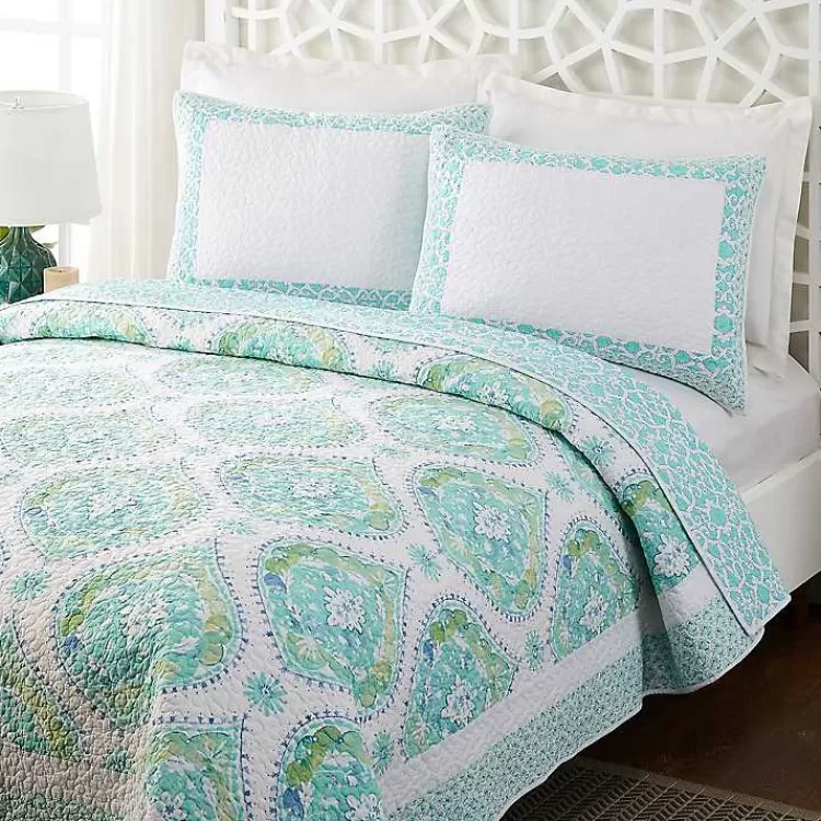 blue_bohemian_breeze_pc_king_quilt_set_2.webp Bohemian Breeze 3-pc. King Quilt Set>Kirklands Home Best
