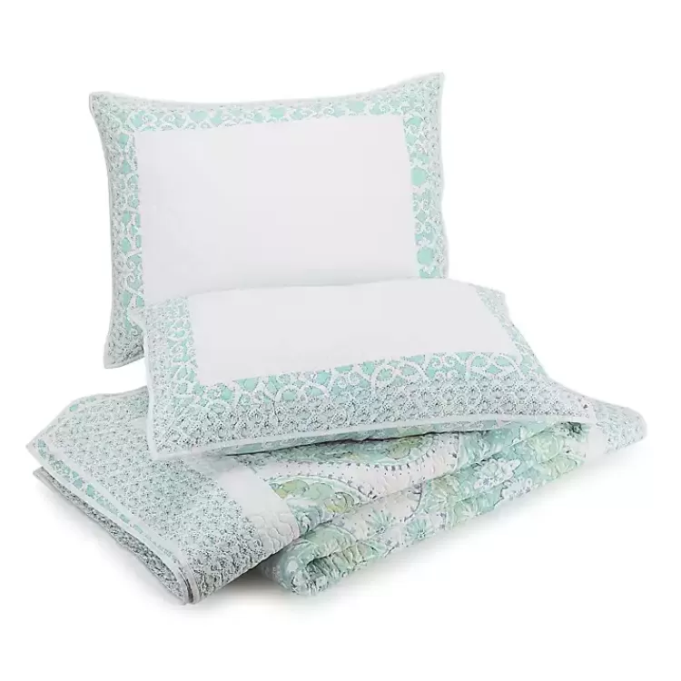 blue_bohemian_breeze_pc_king_quilt_set_4.webp Bohemian Breeze 3-pc. King Quilt Set>Kirklands Home Best