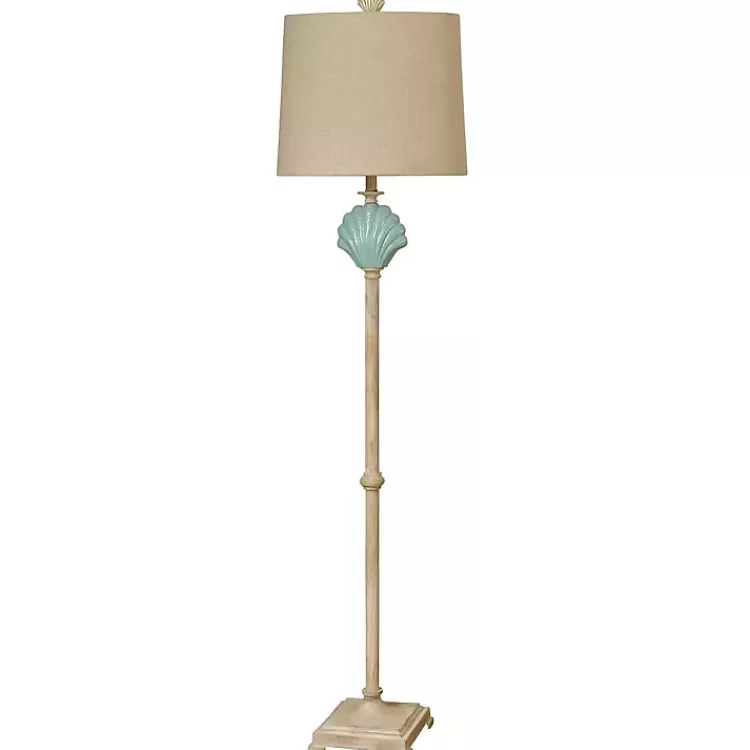 Blue Clamshell Gili Floor Lamp>Kirklands Home Cheap