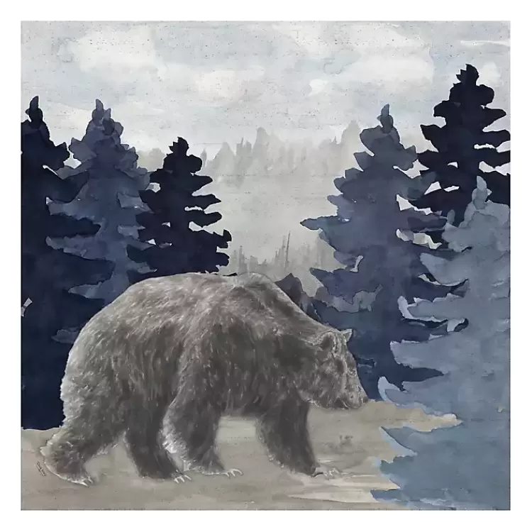 Blue Cliff Mountains Bear I Canvas Art Print>Kirklands Home Best