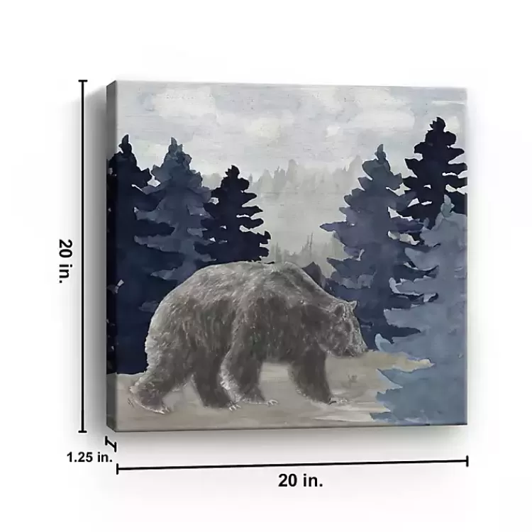 Blue Cliff Mountains Bear I Canvas Art Print>Kirklands Home Best