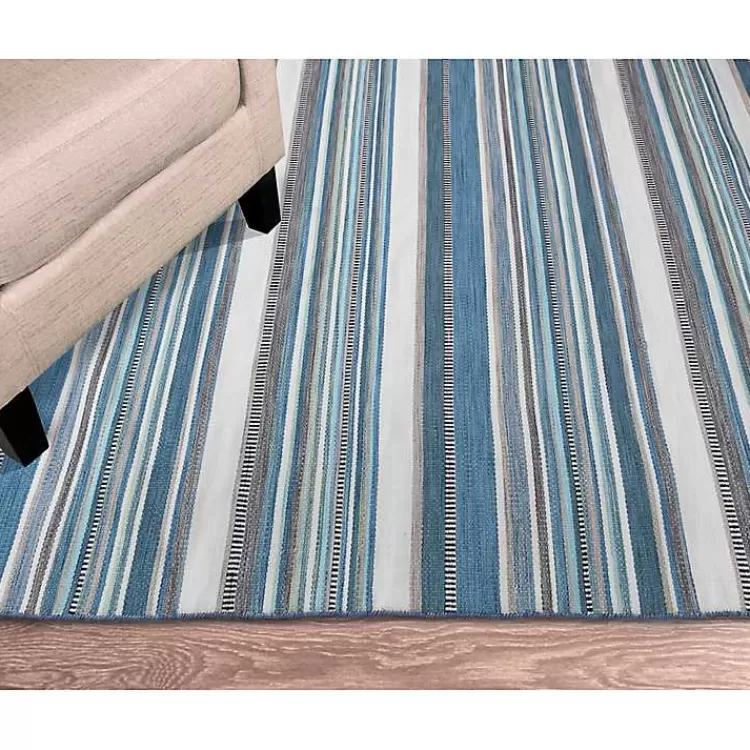 Dhurri Stripe Indoor/Outdoor Area Rug, 7x9>Kirklands Home Shop