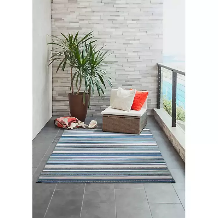 blue_dhurri_stripe_indooroutdoor_area_rug_x_4.webp Dhurri Stripe Indoor/Outdoor Area Rug, 7x9>Kirklands Home Shop