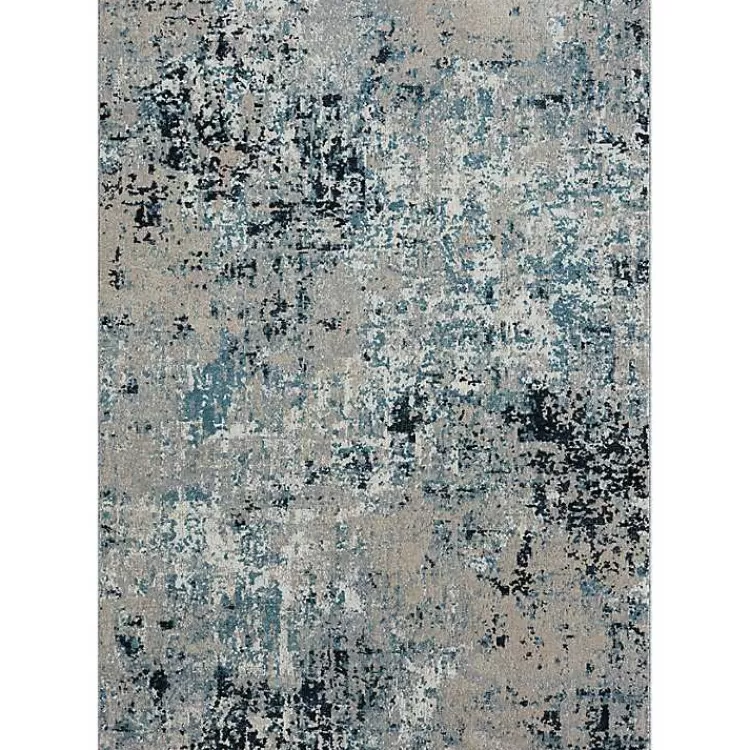Blue Distressed Washable Area Rug, 7x9>Kirklands Home Clearance