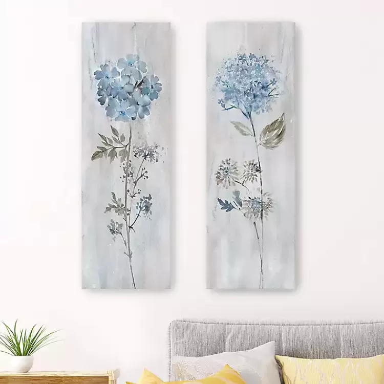 Blue Dreaming 2-pc. Canvas Art Prints, 10x30 in.>Kirklands Home Sale