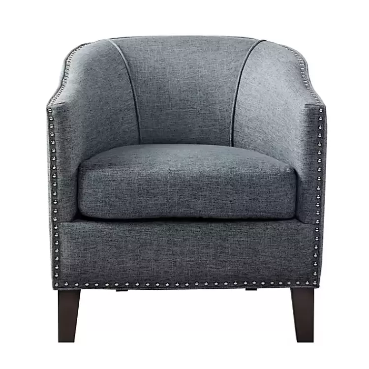 blue_emery_barrel_accent_chair_2.webp Emery Barrel Accent Chair>Kirklands Home Store