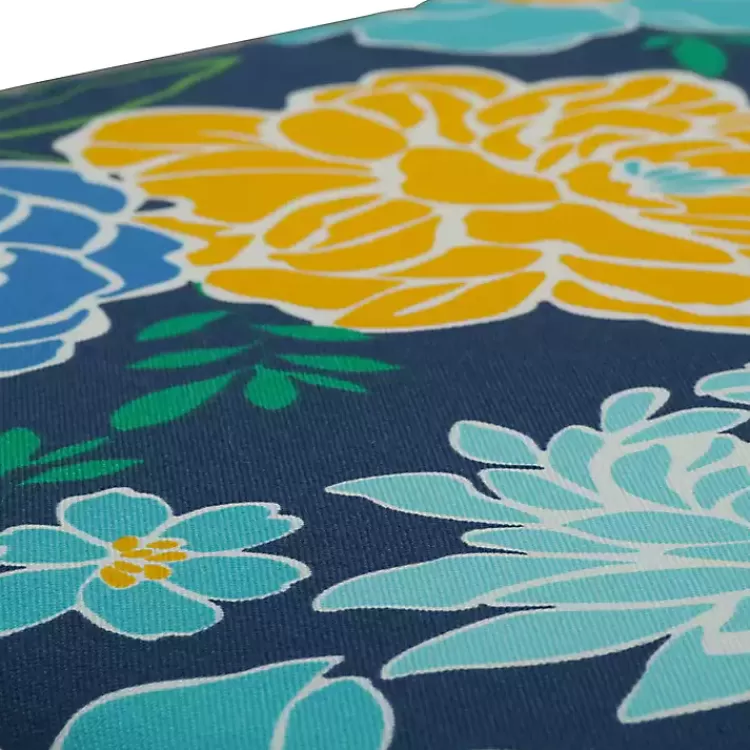 Blue Floral Tufted Outdoor Seat Cushions, Set of 2>Kirklands Home Store
