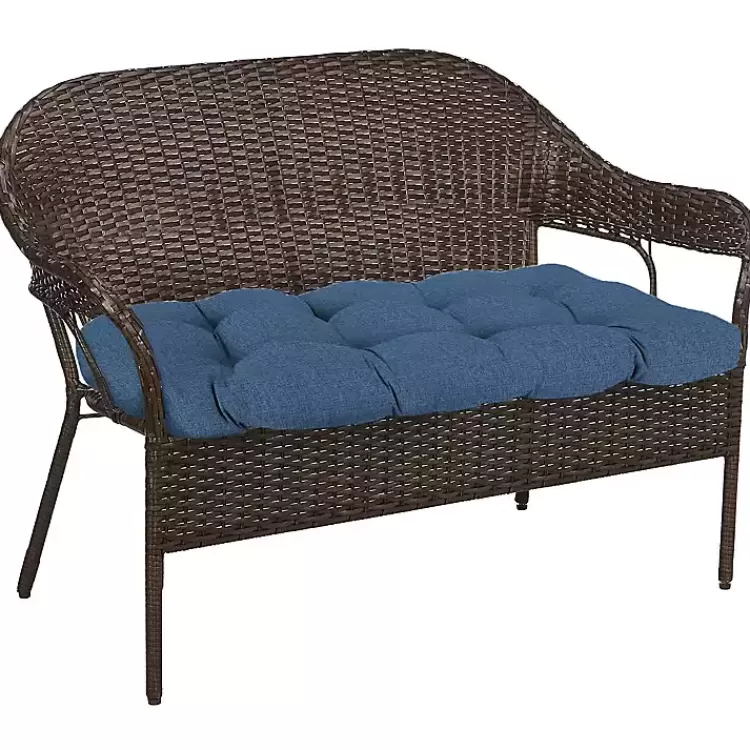 blue_french_edge_outdoor_wicker_settee_cushion_4.webp French Edge Outdoor Wicker Settee Cushion>Kirklands Home Shop