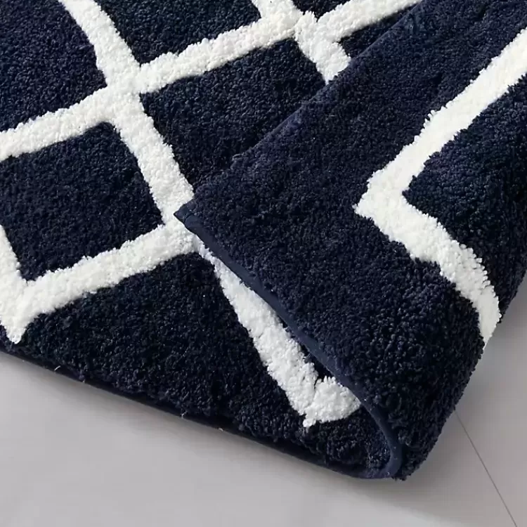 blue_geometric_pattern_reversible_bath_mat__in_5.webp Blue Geometric Pattern Reversible Bath Mat, 34 in.>Kirklands Home Best