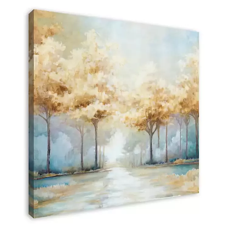 Blue Golden Landscape Canvas Art Print, 40x40 in.>Kirklands Home Sale
