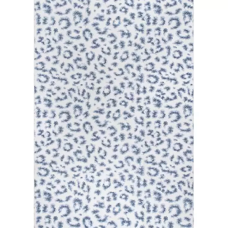 Blue Leopard Spots Washable Area Rug, 5x8>Kirklands Home New