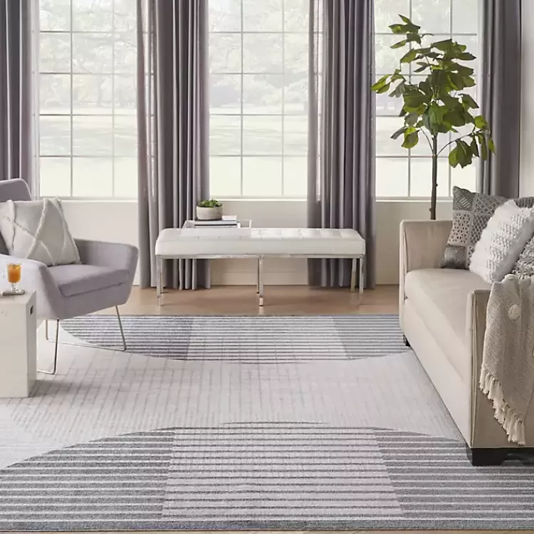 blue_linear_geometric_washable_area_rug_x_7.webp Blue Linear Geometric Washable Area Rug, 9x12>Kirklands Home Best Sale