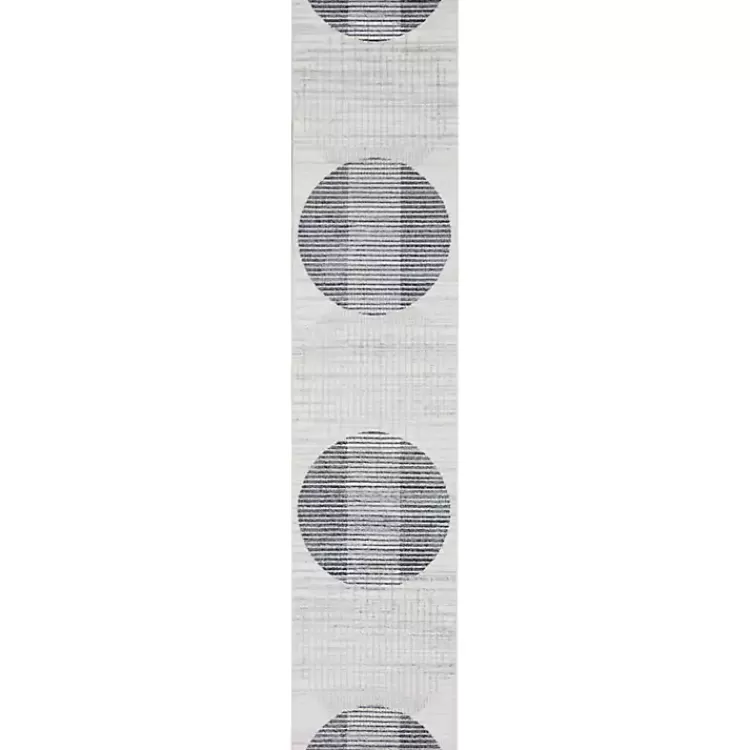 Blue Linear Geometric Washable Runner, 2x10>Kirklands Home New